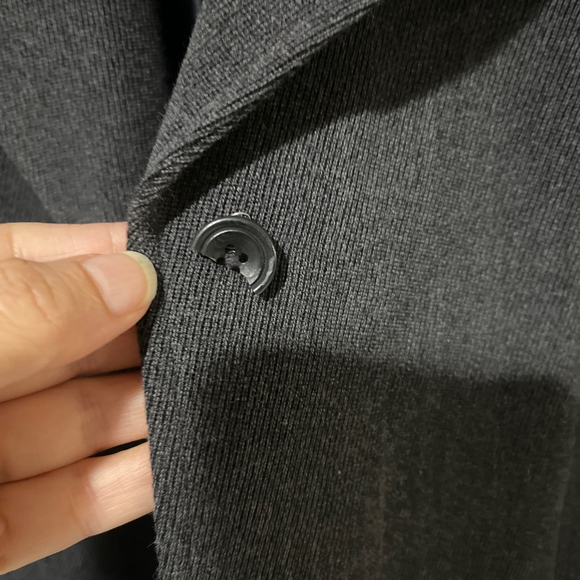 Women's Eddie Bauer Grey Petite 10P 100% Wool Blazer Jacket - Picture 10 of 11